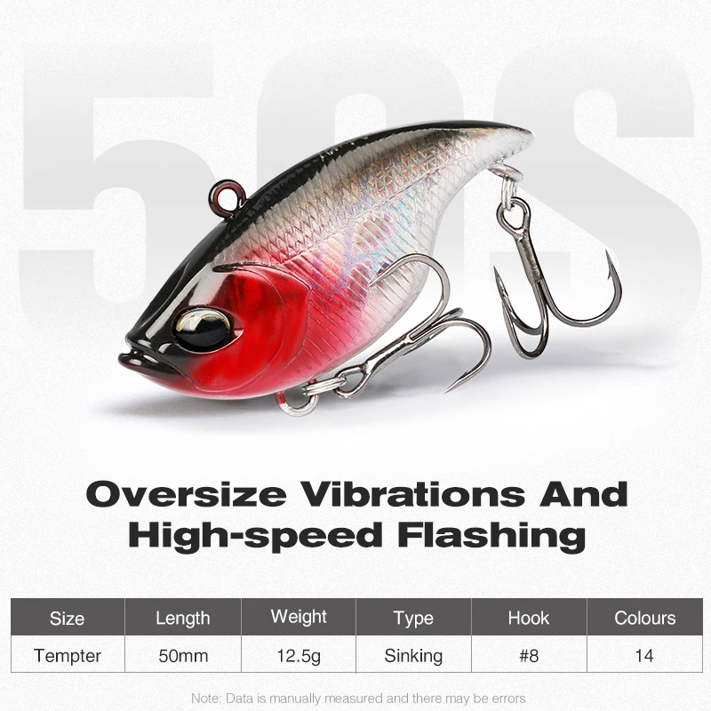 Tsurinoya Tempter 50S Señuelo Vibratorio Sin Labios Vibración Pesca