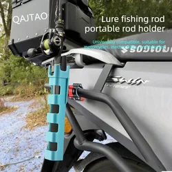 Soporte caña de pescar scooter eléctrico con fijación segura