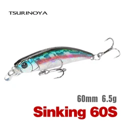 TSURINOYA 60S Minnow hundido – Jerkbait 60mm para Pike Bass