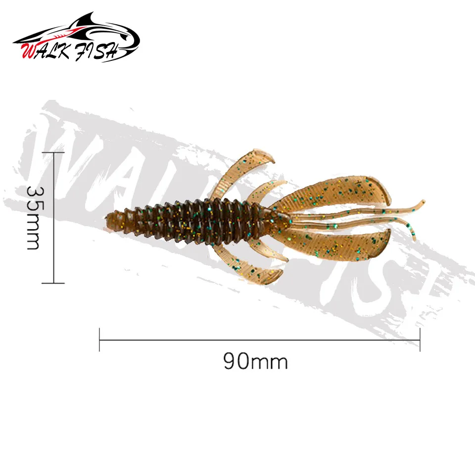 Walk Fish Crazy Flapper – Vinilo gamba para black bass - imagen 4