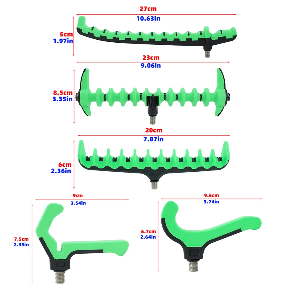 Soporte Buzz Bar de plástico para caña de carpa – montaje barra - imagen 5