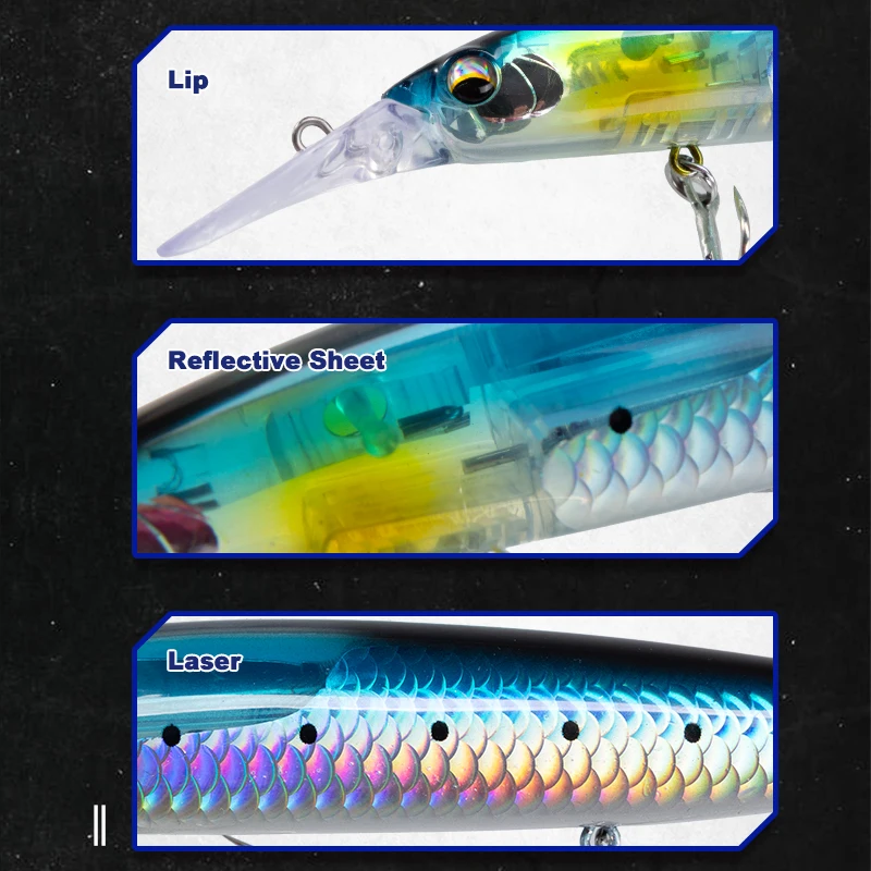 Señuelo Suspending Minnow D1 – Peso deslizante para lubina y lucio - imagen 3