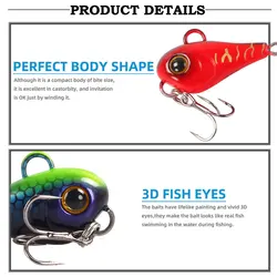 LETOYO Jig Spinner metálico para lubina y lucio, hundimiento