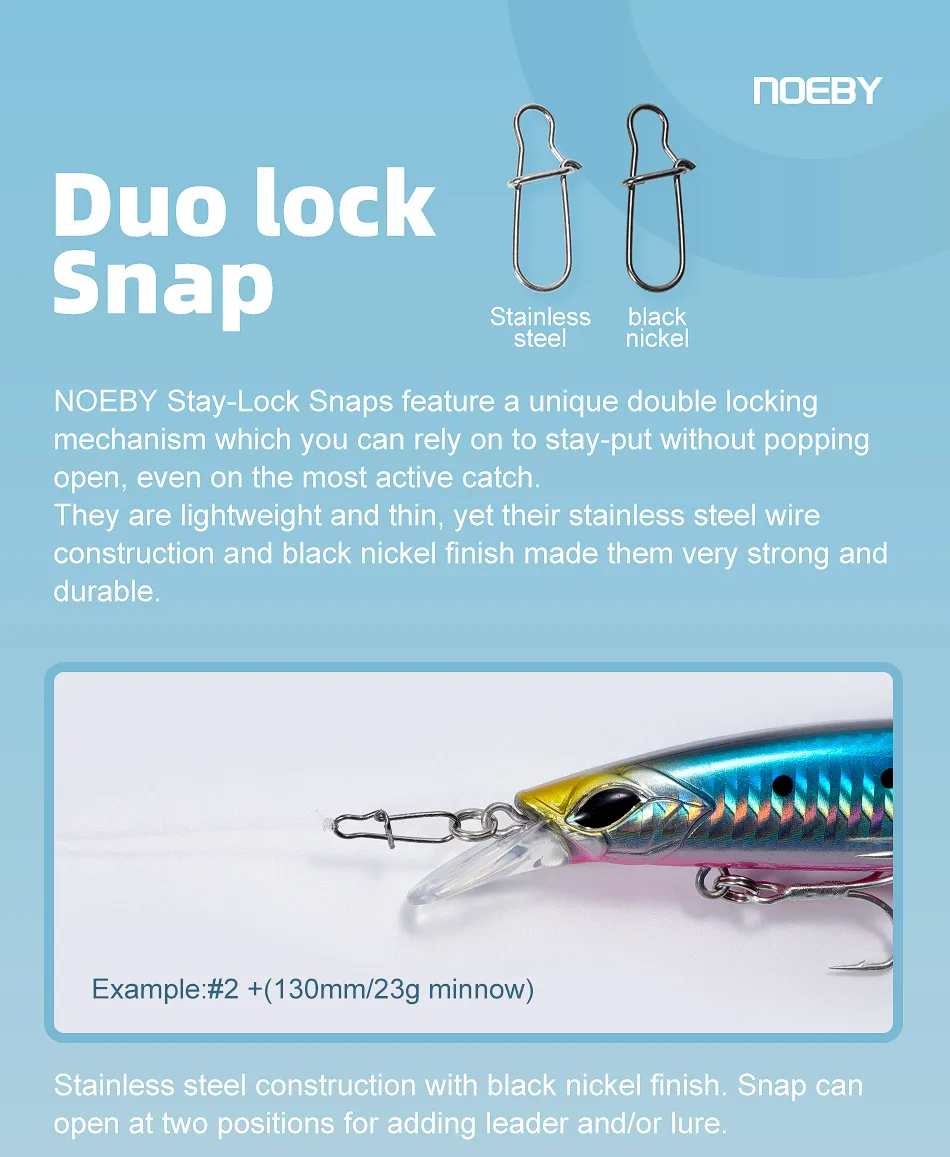 Broche Duo Lock en acción