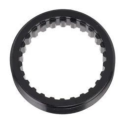 Anillo dentado para trinquete de bicicleta de aluminio negro