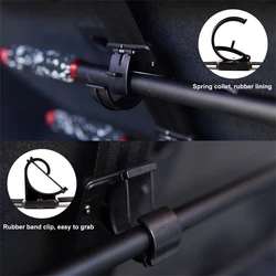 Portacañas ajustable con pinza para asiento de barco