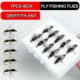 Moscas artificiales Griffith Ant negras para trucha – señuelo - imagen 4