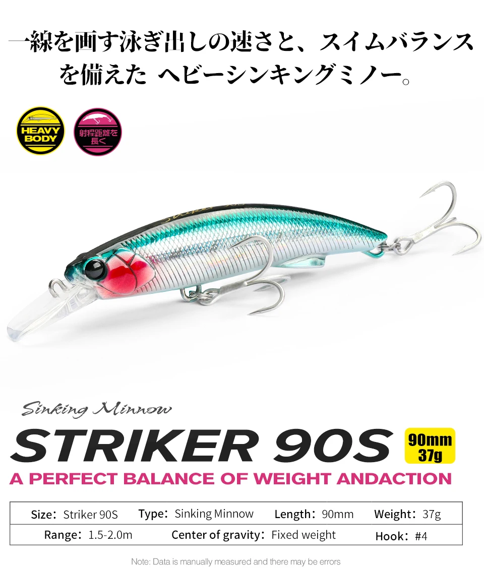 Vista lateral del STRIKER 90S