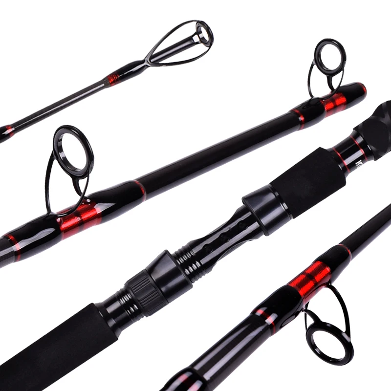 Caña de pescar Mavllos CHALLENGER jigging 3 secciones agua saladacarbono - imagen 2