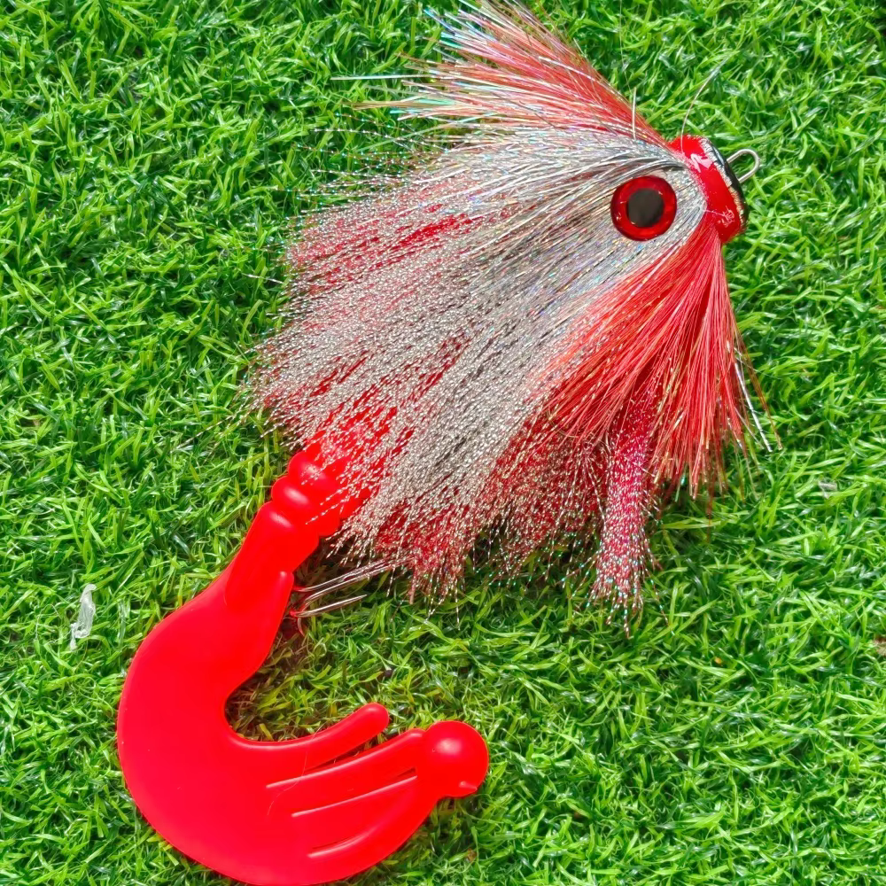Señuelo ratón bucktail atado a mano para lucio y muskie - imagen 4