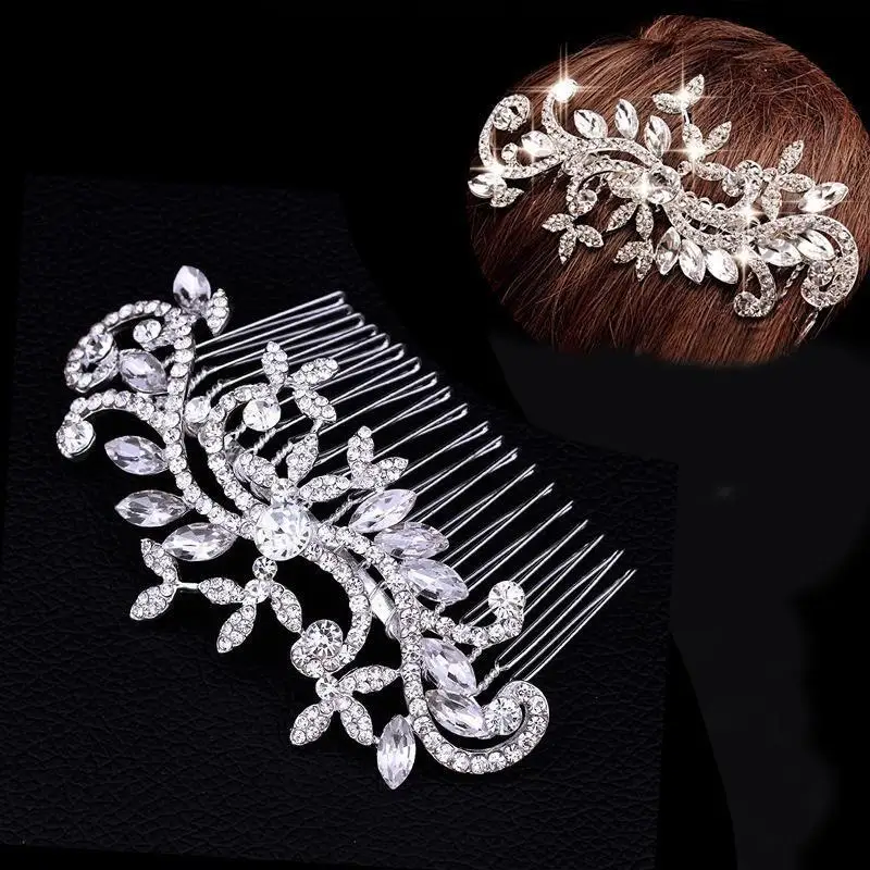 Detalle del brillo del tocado nupcial