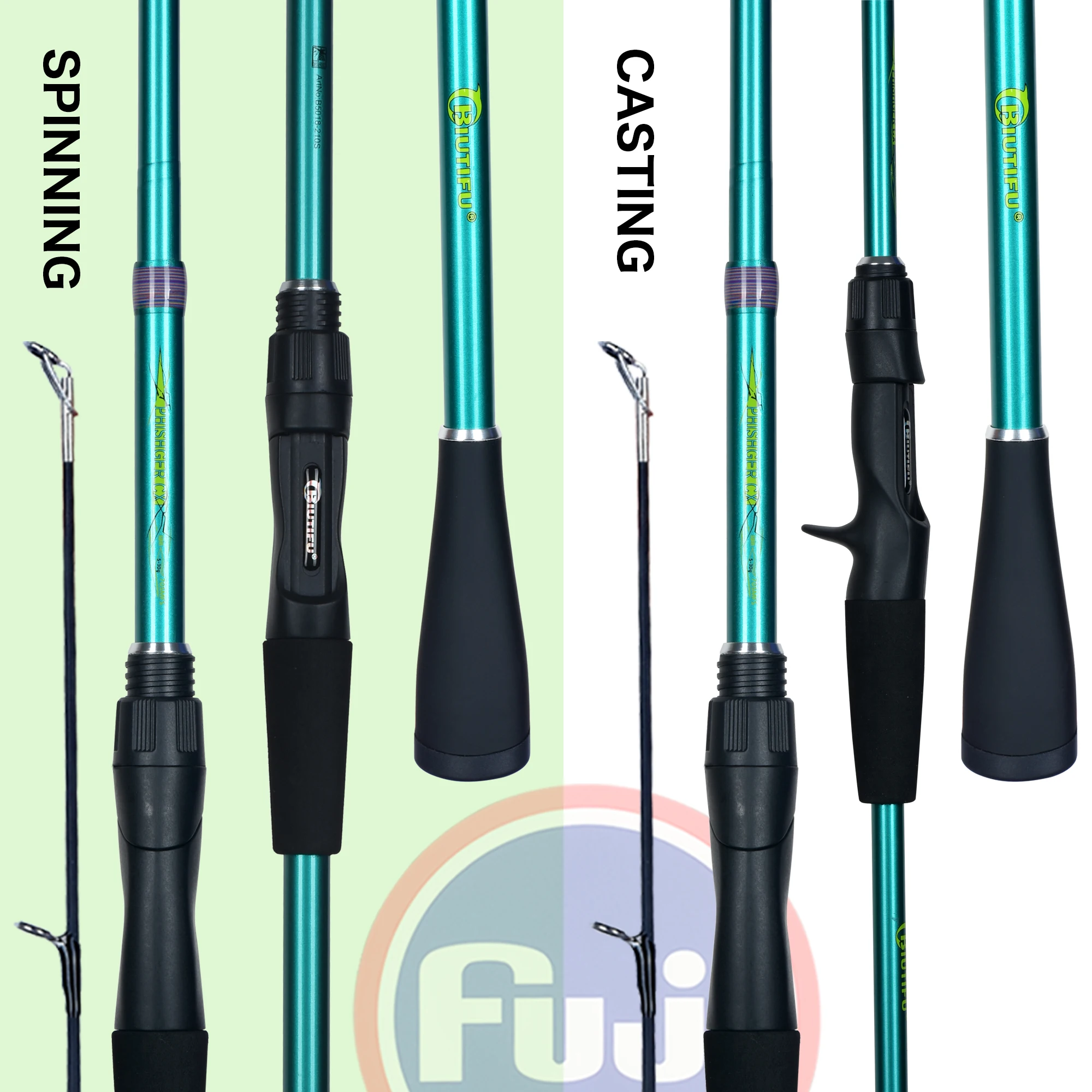 BIUTIFU Traveller Mini Caña ultraligera 5-30 g trucha guías Fuji - imagen 3