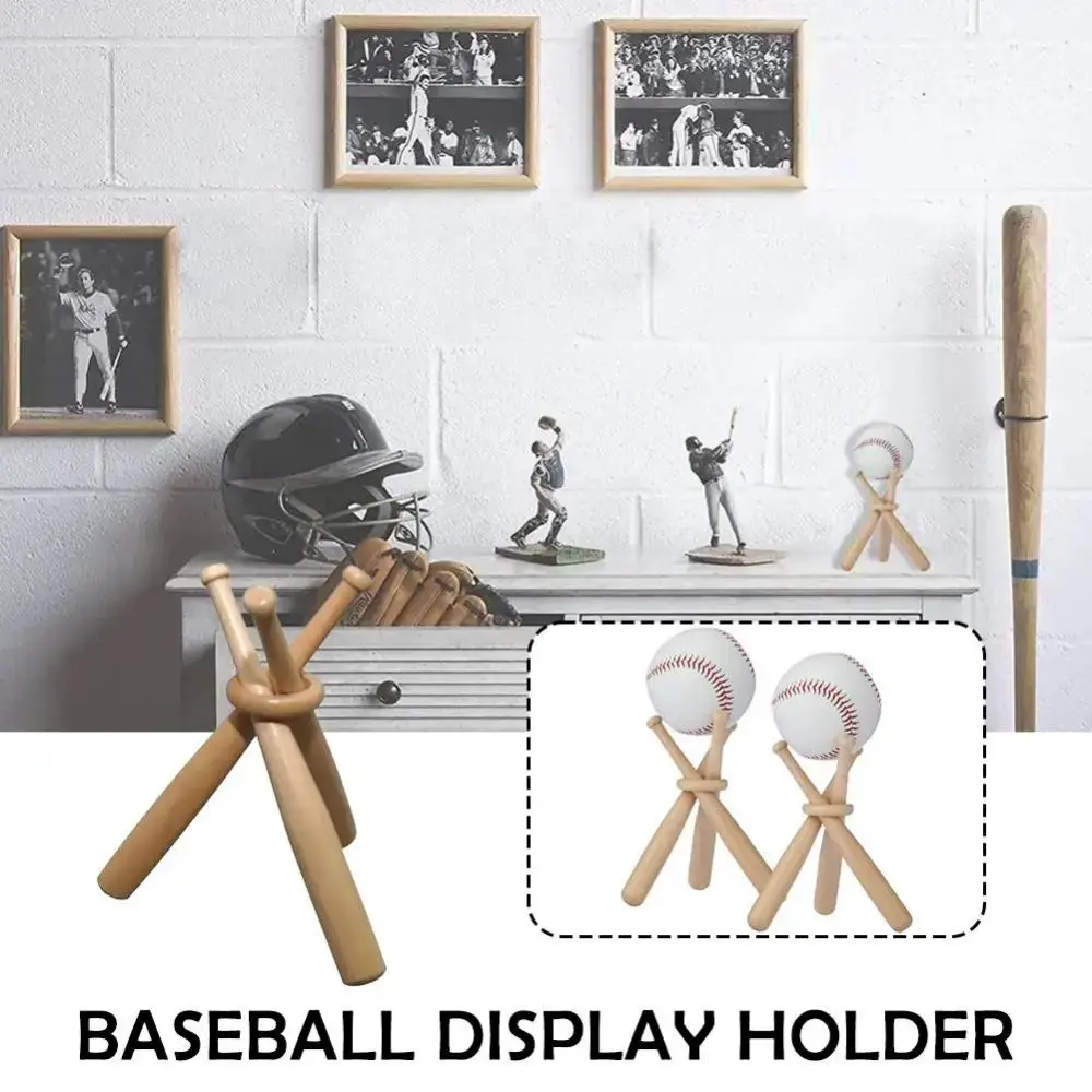 Soporte de madera triangular para pelotas de béisbol DIY - imagen 3