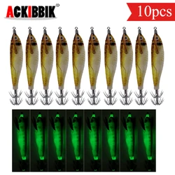 Señuelos Glow Calamar con Anzuelo – Brillo Nocturno para Pesca Salada