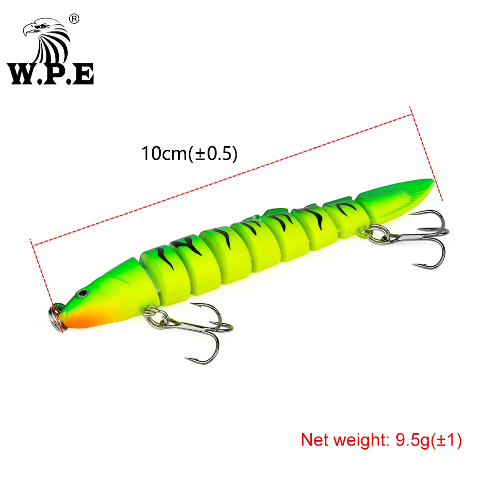 Swimbait Multarticulado W.P.E 100mm para lubina - imagen 3