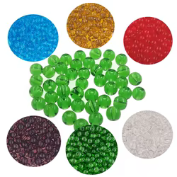 Cuentas de vidrio para pesca de carpa, varios colores