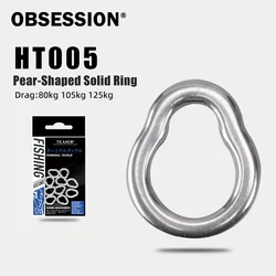 Anillas connector Obsession HT005 – Acero inoxidable giratorias forma de pera