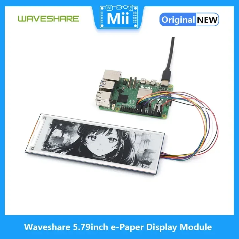 Waveshare Pantalla e-ink SPI 5,79" 792x272 para Raspberry Pi/Jetson - imagen 4