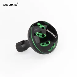 Manivela de carrete baitcasting con pomo metálico y brazo basculante
