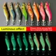 ShareShark Señuelo de camarón de madera noctilucente con anzuelo - imagen 5