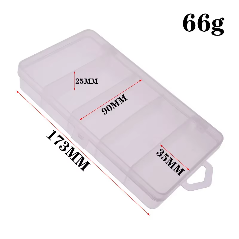 Caja de aparejos pesca con compartimentos para accesorios - imagen 2