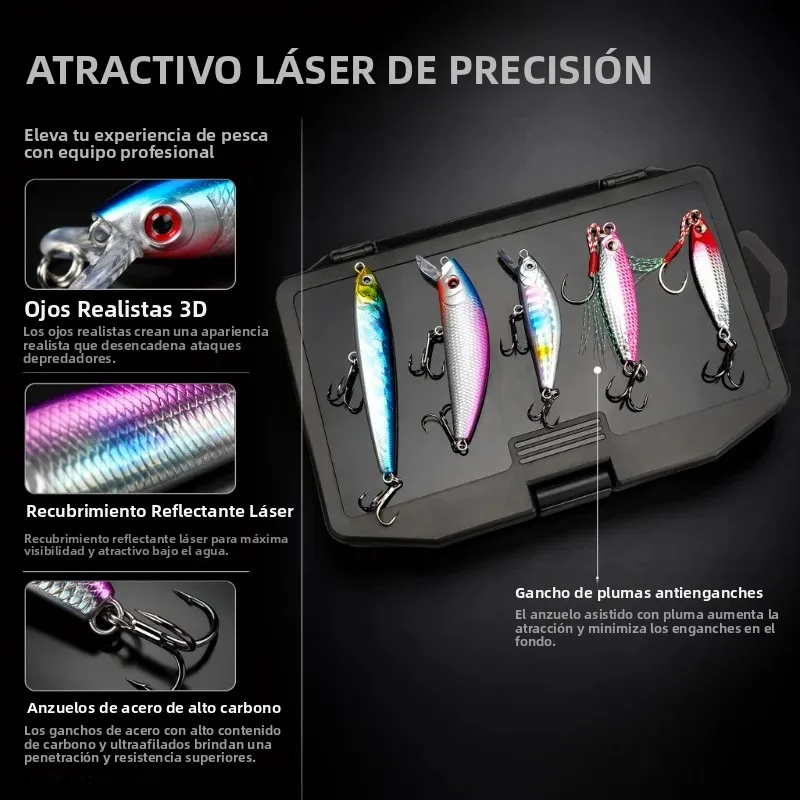 Señuelos de pesca DEUKIO metal lápiz minnow jig crankbait - imagen 2