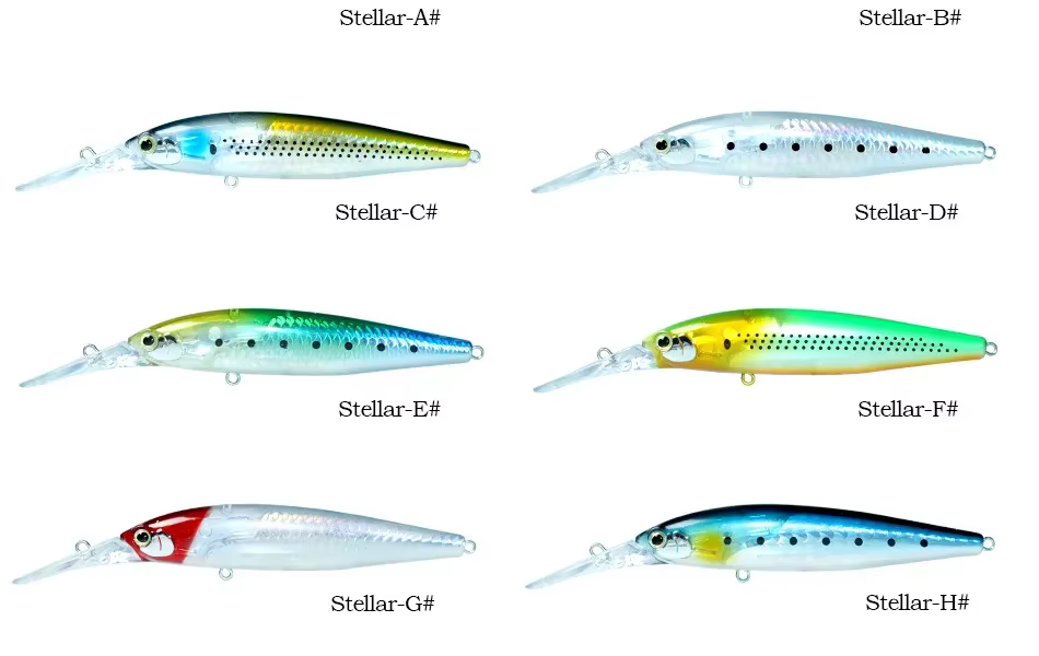 Plastik Wobbler pesca con ojos 3D realistas y movimientos zigzagueantes naturales bajo el agua