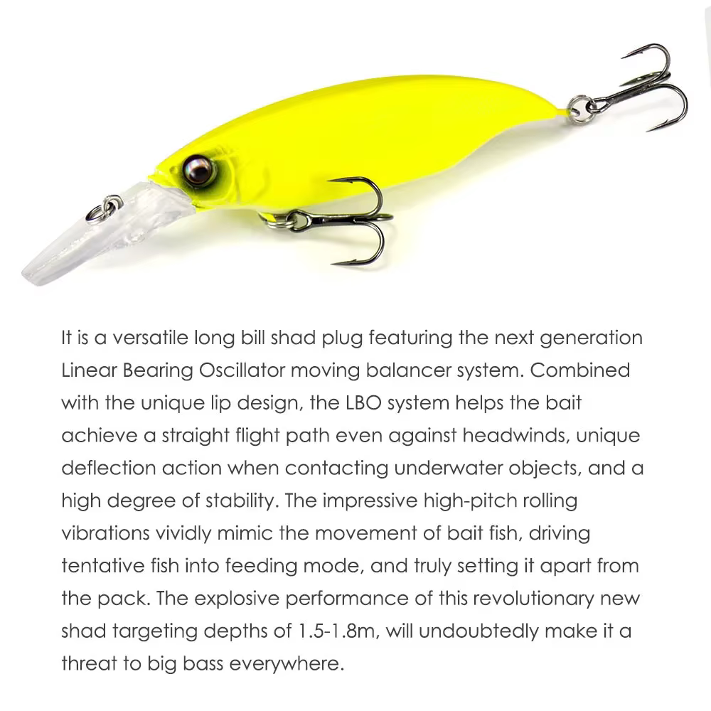 Countbass LBO Crankbait flotante – Wobbler de profundidad - imagen 2