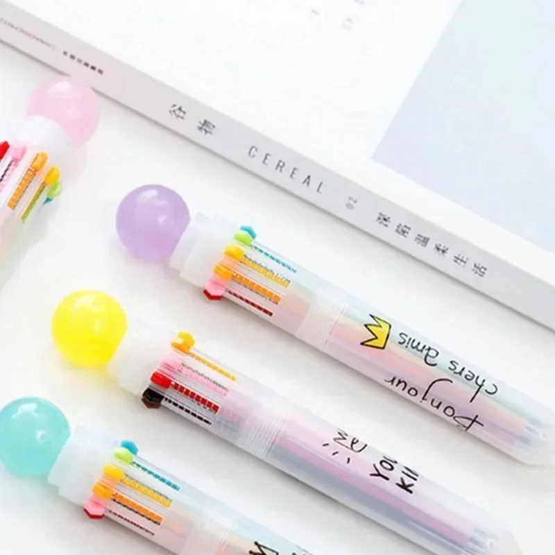 Bolígrafo de lujo Kawaii para niños con tinta brillante y suave - imagen 2