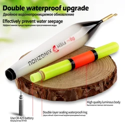 Flotador LED recargable USB para pesca nocturna