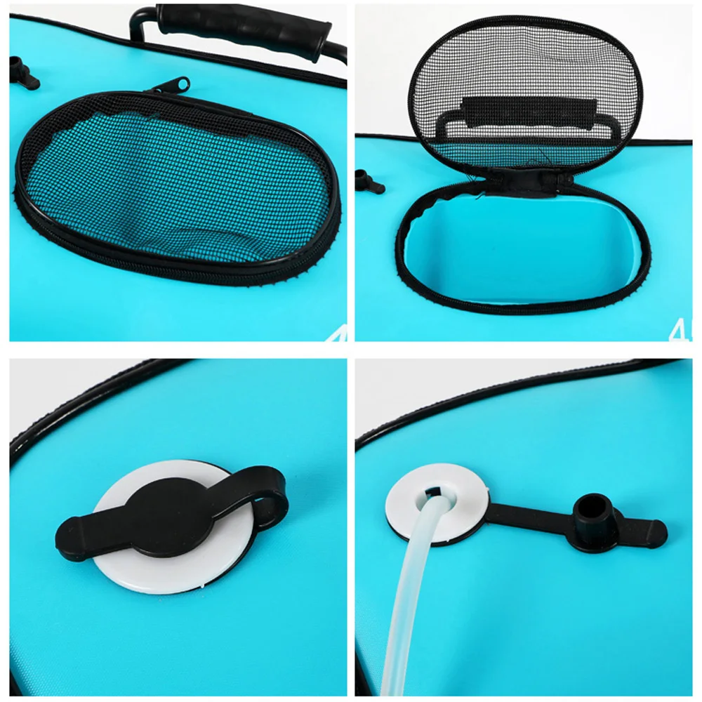Cubo de pesca plegable con bolsa lateral y caja organizadora - imagen 2