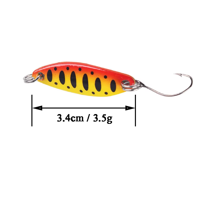 Cuchara giratoria metálica anzuelo afilado pesca agua dulce y salada - imagen 2