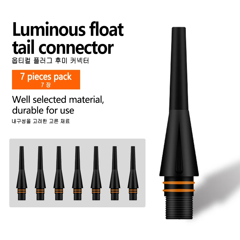 Kit de cabezales flotantes luminosos para pesca de 7 piezas