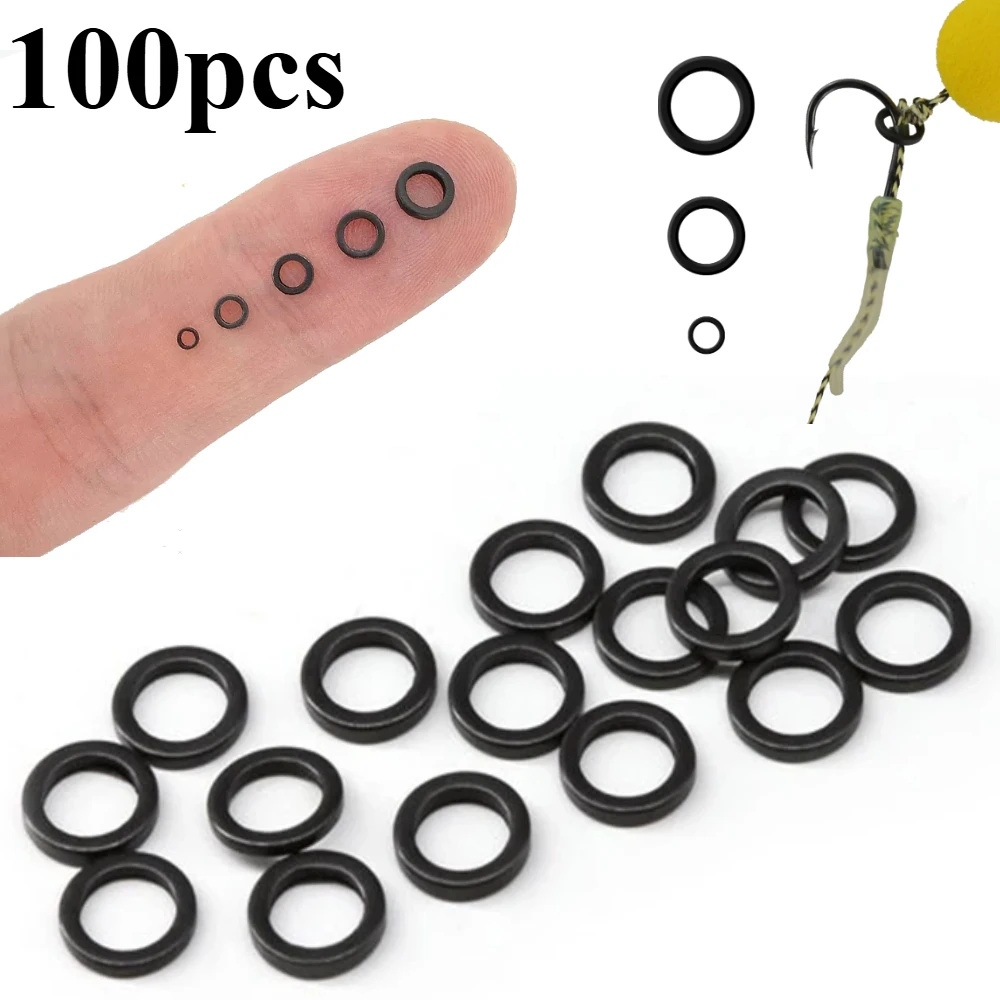 Conectores rápidos redondos para pesca de carpa, acero inoxidable