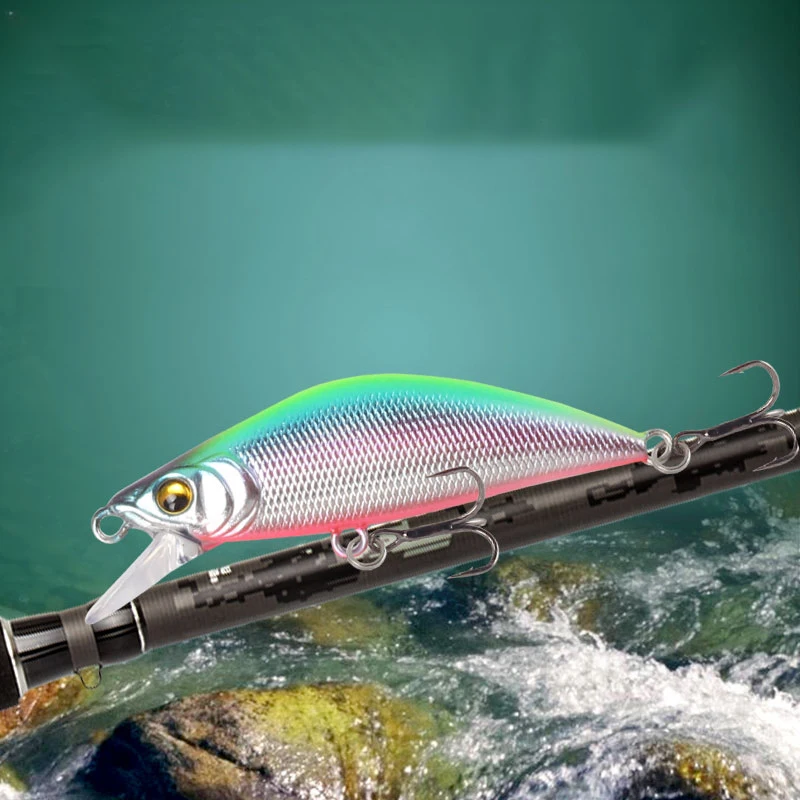 LETOYO Minnow wobbler jerkbait para trucha, lubina y carpa - imagen 4