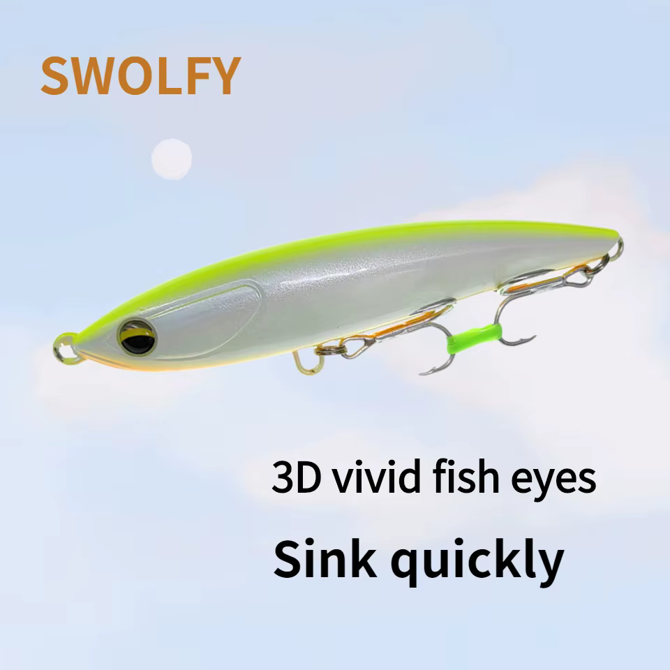 SWOLFY Stickbait 105mm – Señuelo hundidor lubina trucha - imagen 5