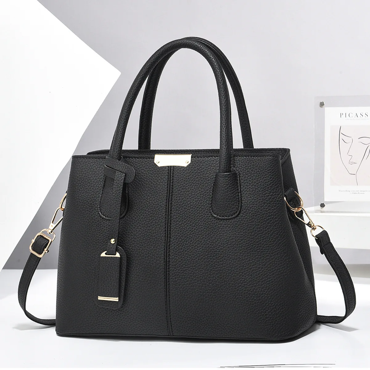 Bolso bandolera grande de piel sintética – Lujo y moda mujer