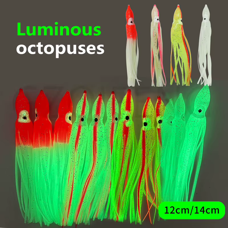 ZYZHE Señuelo Luminoso Pulpo para Atún – Cebo Artificial Barco - imagen 4