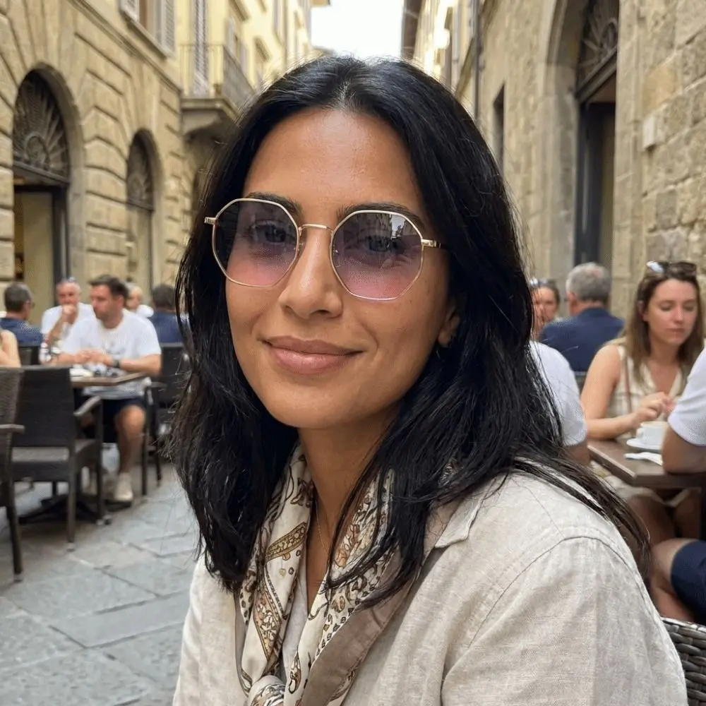 Gafas de sol UV con montura metálica redonda resistentes al arañazo - imagen 3