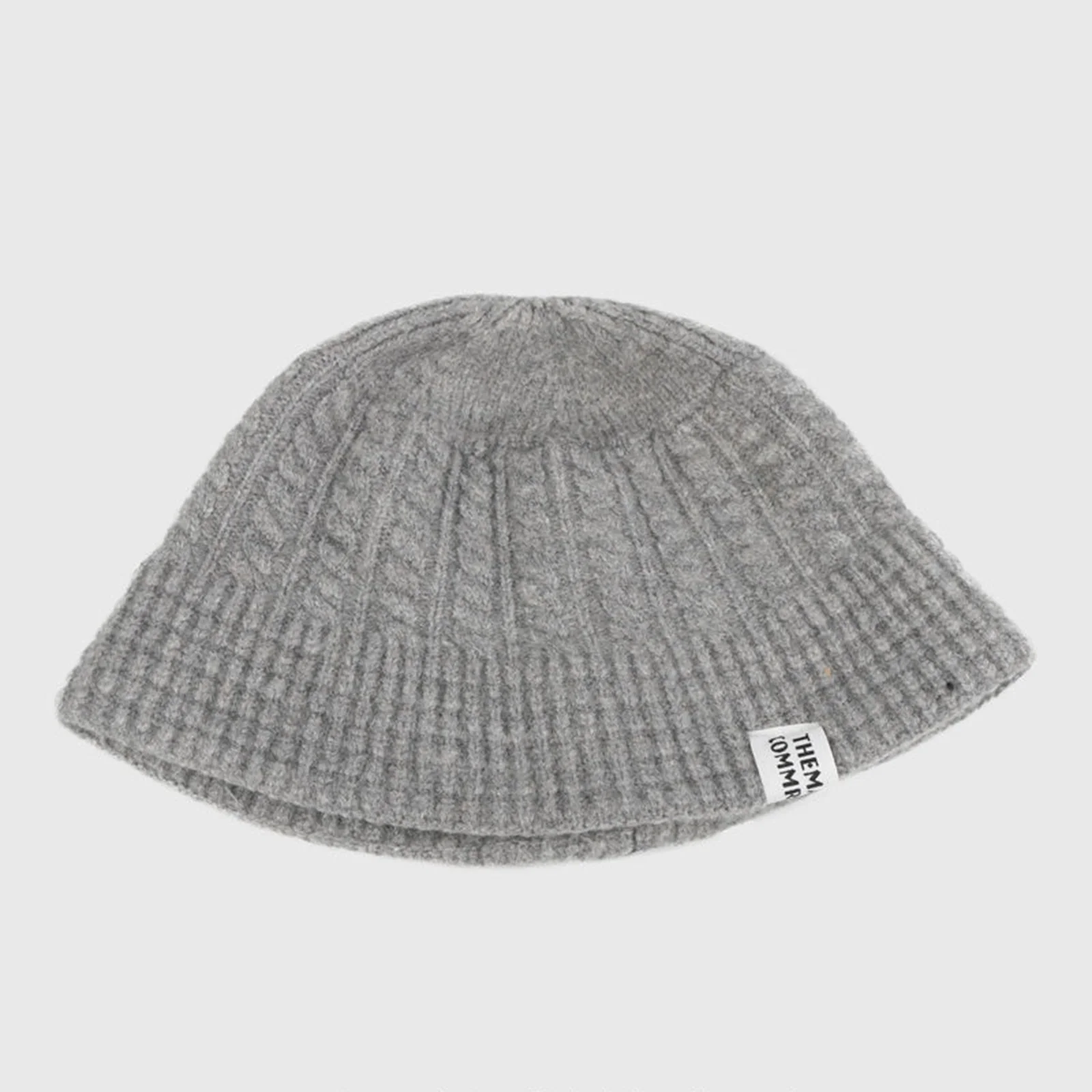 Gorro de punto cubo visto de frente