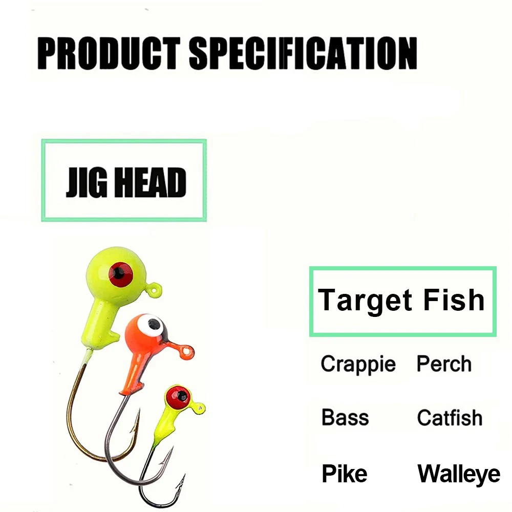 Anzuelos Jig Head para Lubina – Púas de acero para vinilo - imagen 5