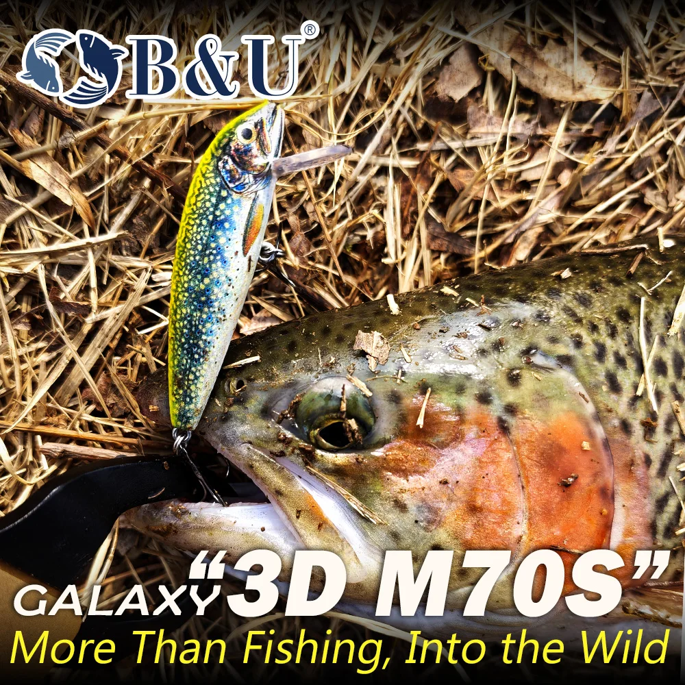 B&U Sinking Minnow Señuelo duro realista para depredadores - imagen 2
