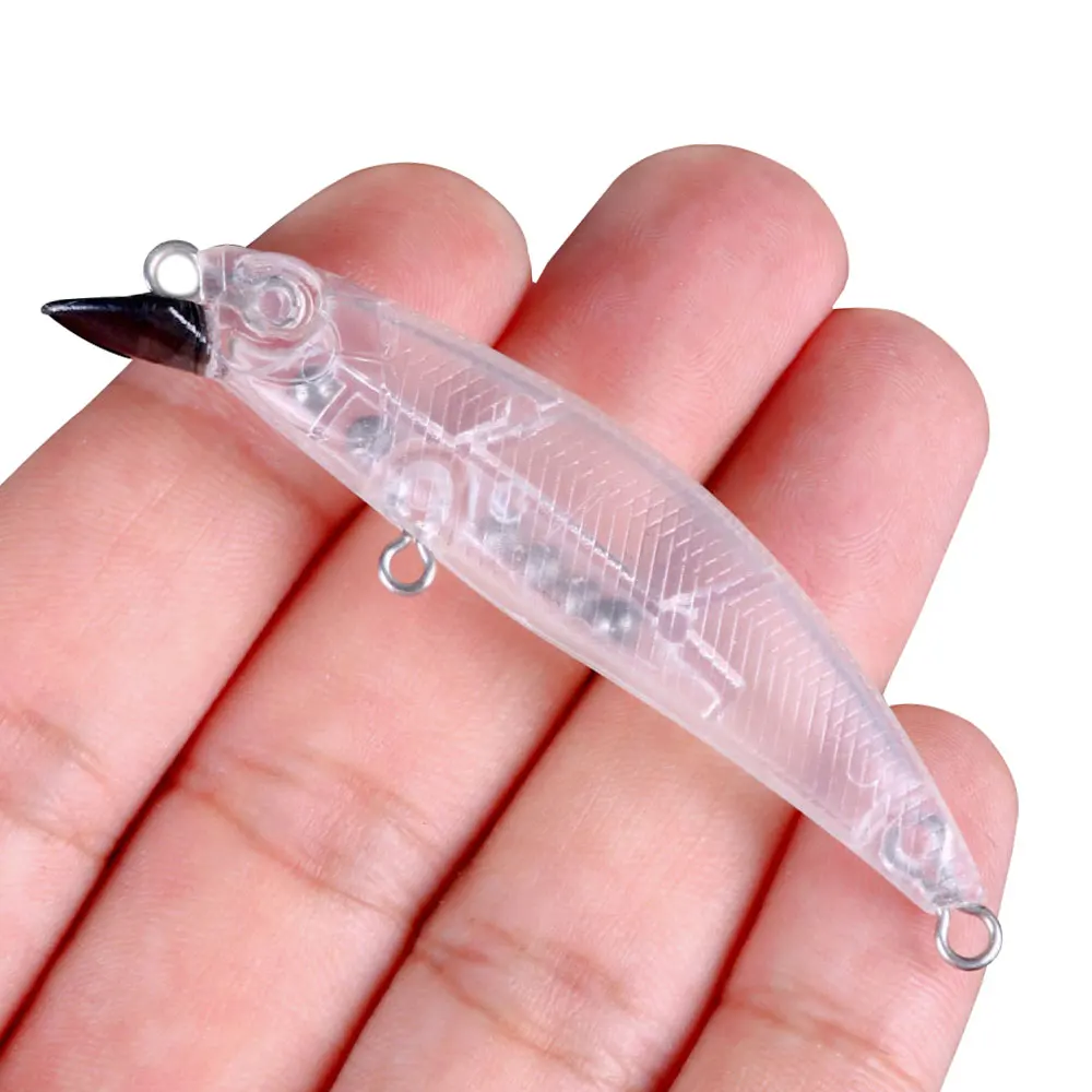 Señuelo Minnow jerkbait wobbler de cebo duro transparente sin pintar - imagen 5