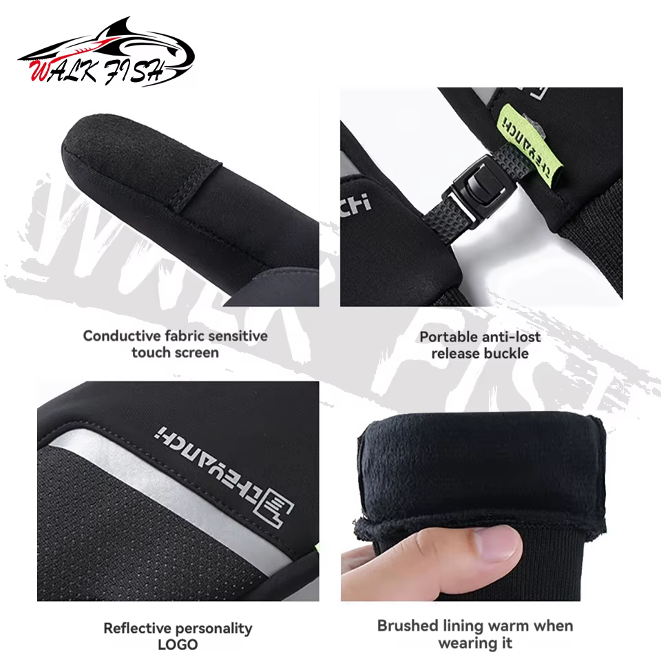 Walk Fish Guantes de pesca con dedos abiertos y táctiles - imagen 5