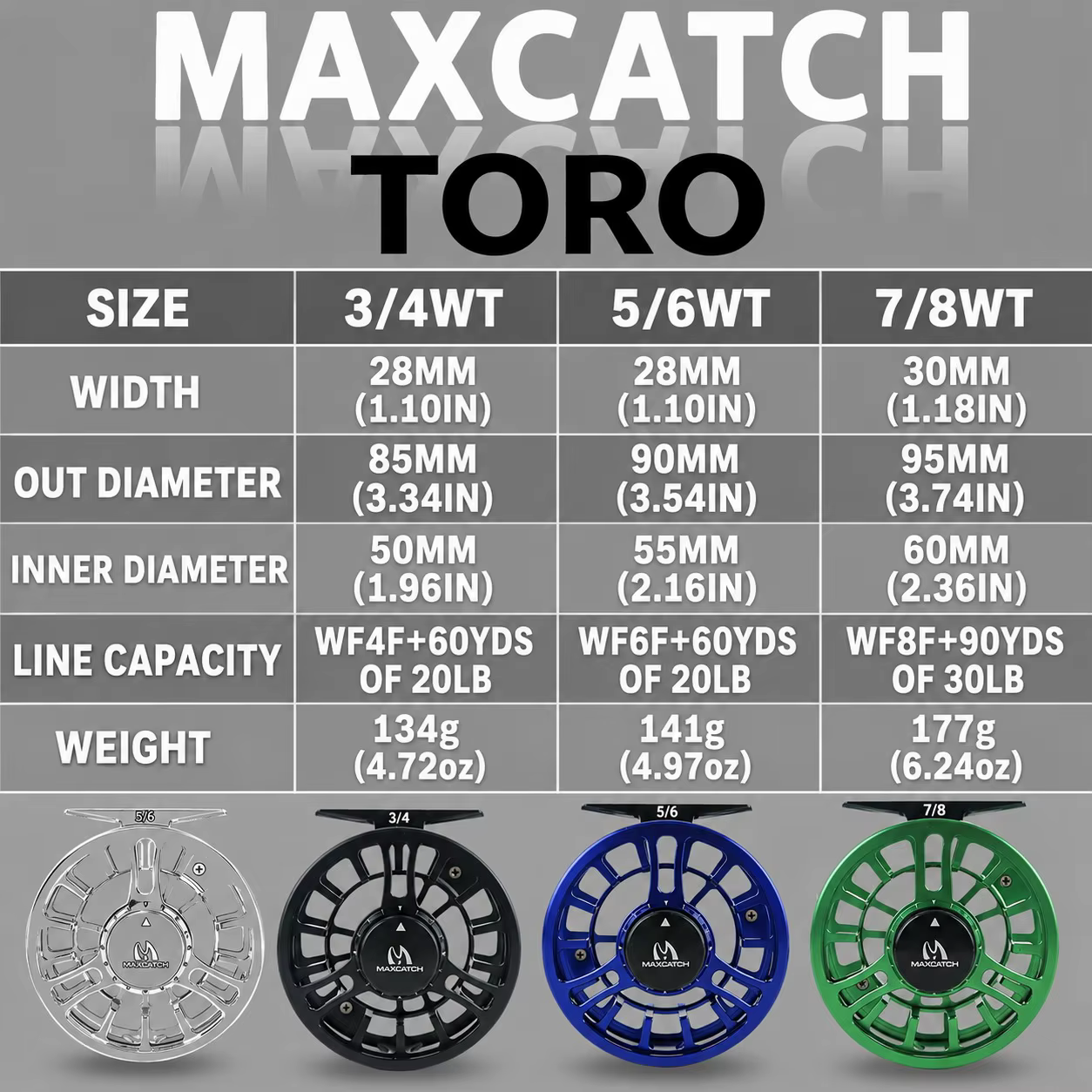 Carrete Mosca TORO Maximumcatch – Ultraligero CNC para Trucha - imagen 2