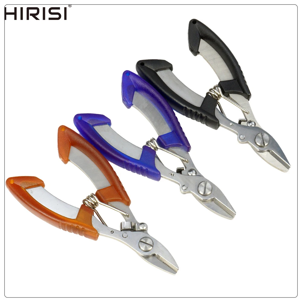 Tijeras de pesca Hirisi JD03 en acero inoxidable y mango antideslizante