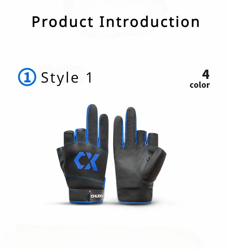 Guantes de tres dedos para pesca con mosca