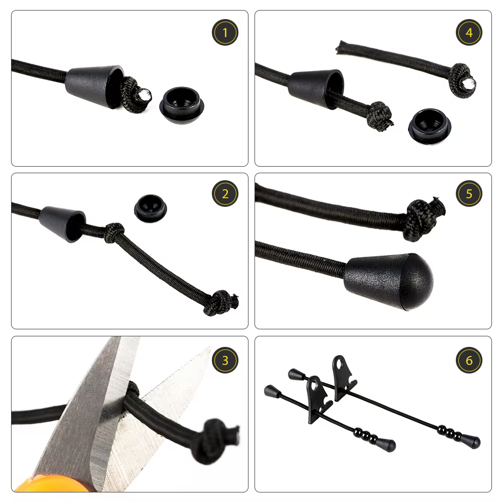 Correas Elásticas Anti-Tirones para Caña Carp Hirisi AC500 - imagen 4