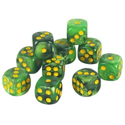 Dados D6 Translúcidos 16mm – Set de 10 para Juegos de Rol y Mesa