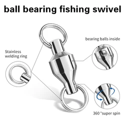 PROBEROS girador conector de pesca con rodamientos para jigging lento
